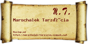 Marschalek Tarzícia névjegykártya
